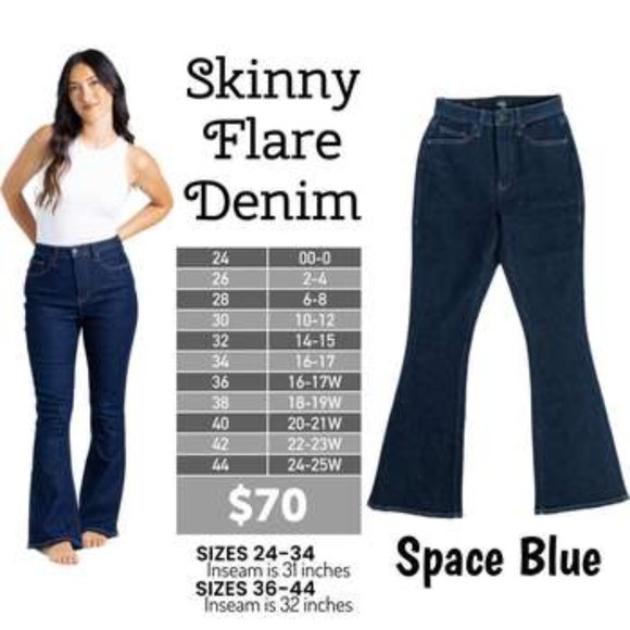 NWT - LuLaRoe Skinny Flair Denim - Picture 4 of 4